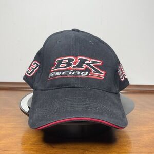 Burger King Racing Hat Cap Strap Back Black Mens 83 93 NASCAR Racing Auto‎ Race